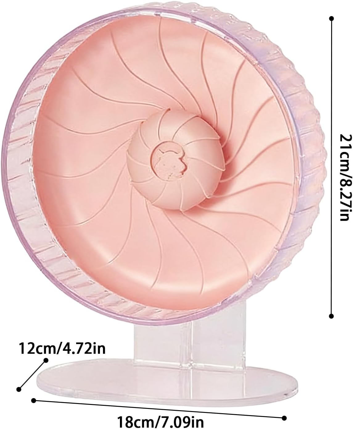 Hamster Wheel - Adjustable Height Silent Rotary Habitat Accessories, Hamster Exercise Wheels with Smooth Bearing Design, Pet Enrichment Toy, for Gerbil Mice Mouse Sugar Glider Hedgehog Ferret Bunny