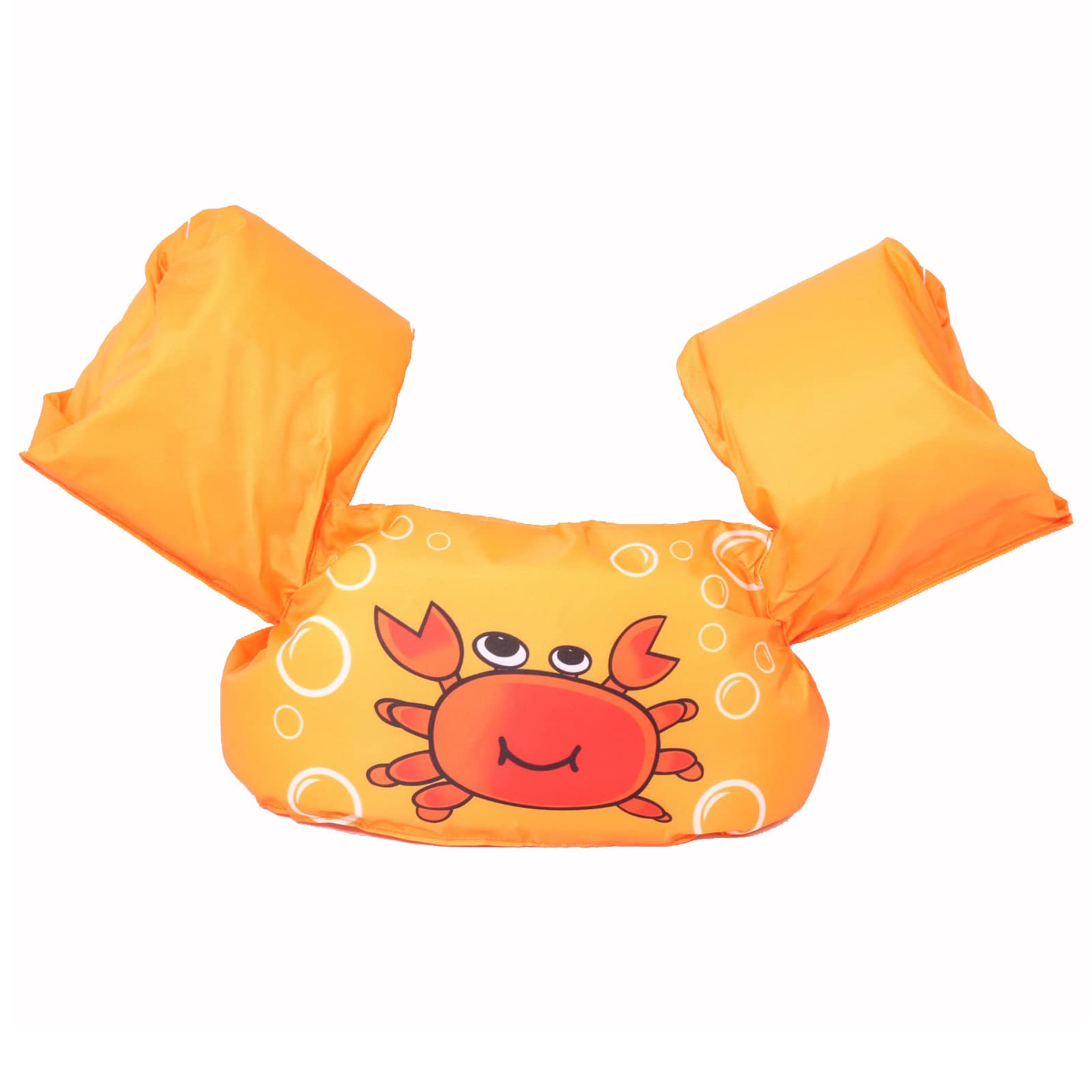 Toddler Swimming Float Vest,Inflatable Swimming Jacket Arm Bands Kids Swim Vest With Sleeves,Float Swimming Ring Roll Up Sleeves With Adjustable Strap,Swimming Aid Arm Bands 2-6 Years