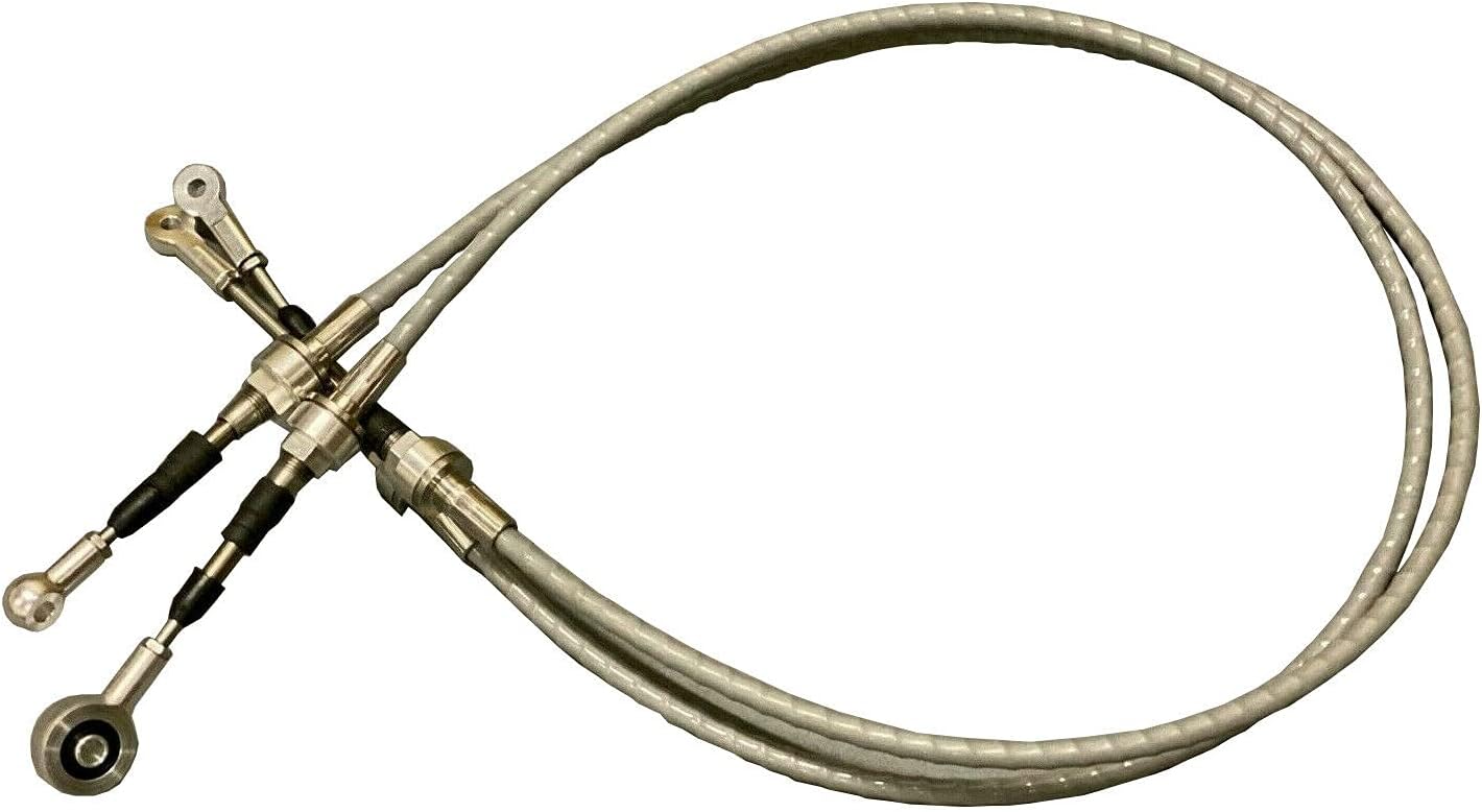 2Pcs Shift cable, Shift Linkage Transmission Shifter Cable Compatible with RSX K20 K24 K Swap Series EG EK K-Series/with Civic