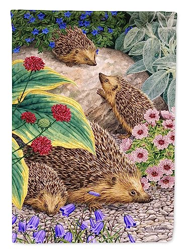 Drapeau de jardin hérisson petit format multicolore Caroline's Treasures ASA2072GF