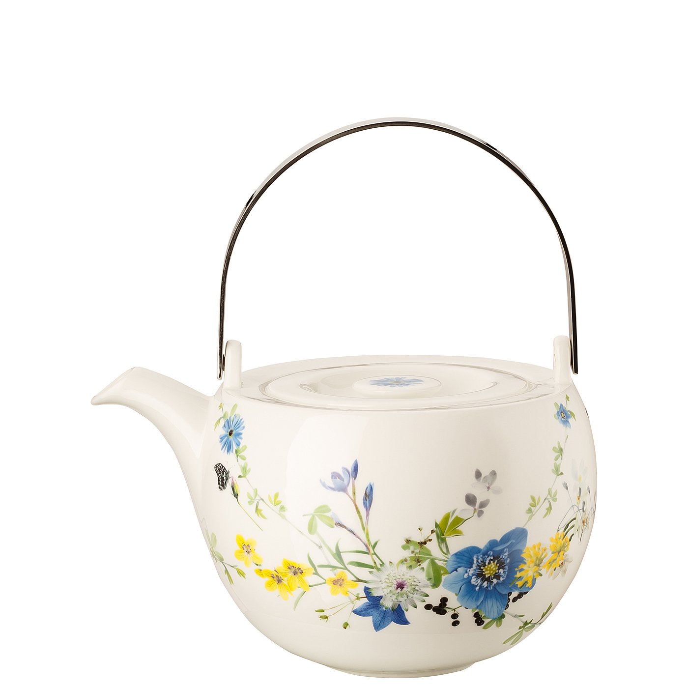 Rosenthal Brillance Fleurs des Alpes dzbanek do herbaty 6 osób 3-częściowy