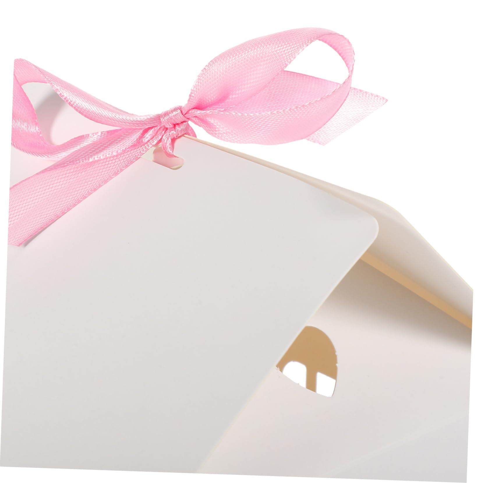 TOPBATHY 60 Pièces Boite De Bonbons Boîtes De Fête Contenant D'emballage De Bonbons Cas De Bonbons De Fête Bonbonnière Cas De Cotillons Porte-bonbons Blanche Polyester