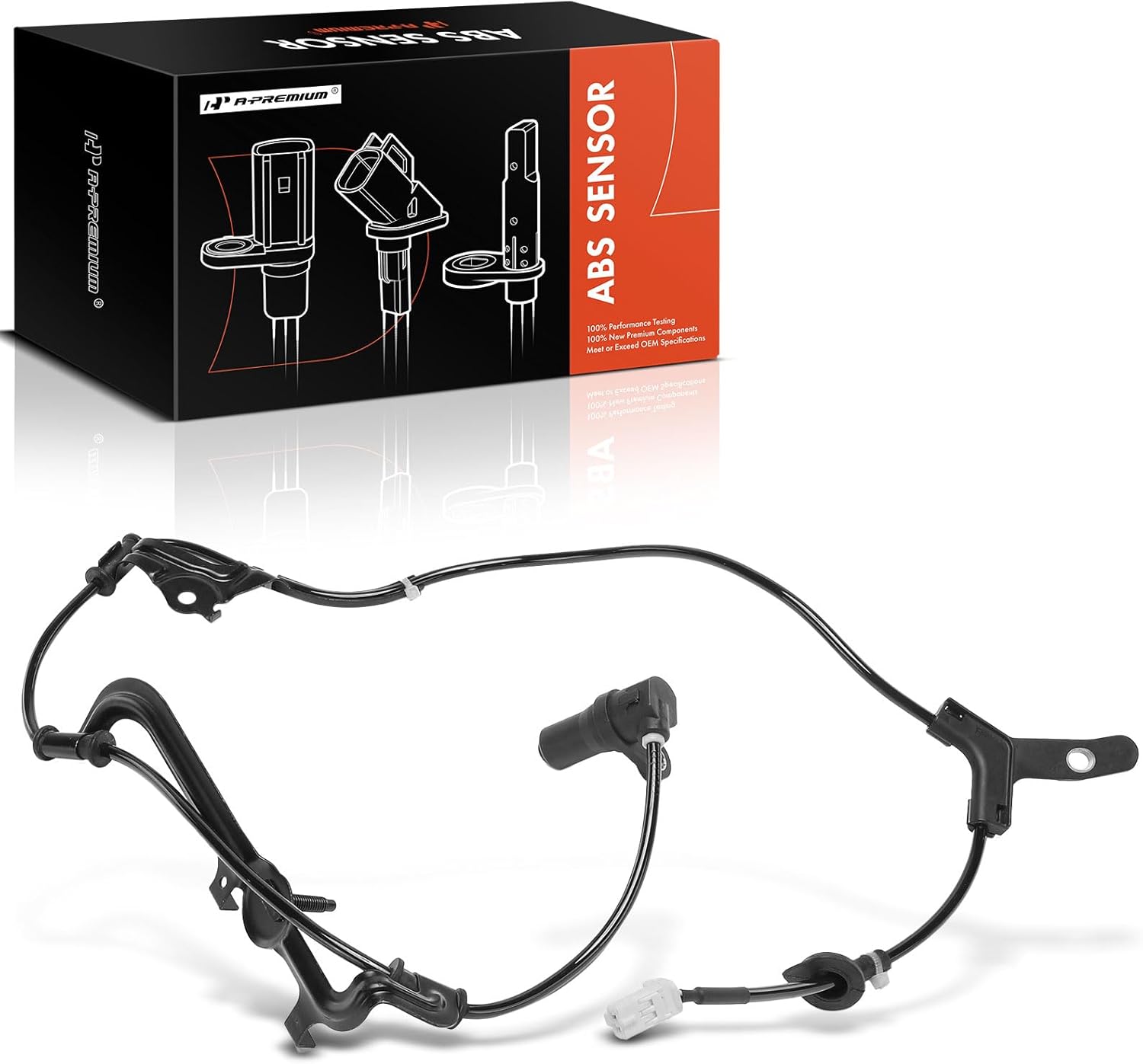 A-Premium ABS Wheel Speed Sensor Compatible with Toyota & Pontiac Models - Matrix, Vibe, 2003 2004 2005 2006, AWD - Rear Right Passenger Side, Replace# 8954501010, 88969678