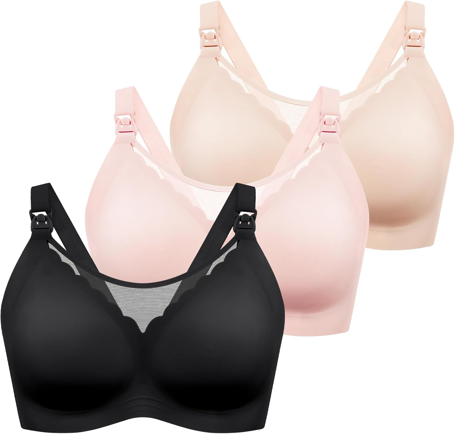 MomWills Nursing Bras for Breastfeeding Comfort Maternity Bras Natural Pregnancy Bras for Women
