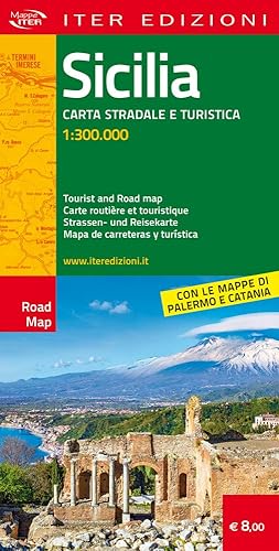 Sicilia. Carta stradale e turistica 1:300.000. Ediz. italiana, inglese, francese, tedesca, spagnola