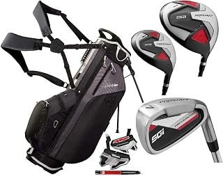 Wilson ProStaff SGI – Men’s Complete Golf Club Set Steel Shafted Irons Graphite Shafted Woods New For 2022 Wilson Prostaff Feather Stand Bag