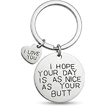 Gifts for Women Christmas Stocking Stuffers - I Hope Your Day Keychain - Perfect Valentines Day Gifts for Her, Girlfriend, Husband, Wife I Love You Romantic Presents Gift Ideas