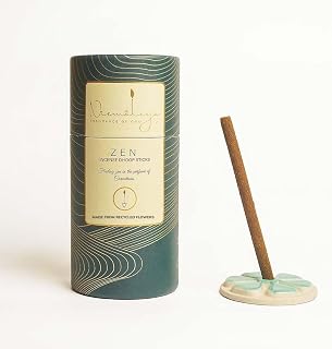 Nirmalaya Premium Luxury Natural Zen Dhoop Sticks | Bamboo Less & Charcoal Free | Pack of 40 Sticks, 180g | Ideal for Home, Office, Yoga, Meditation & Aromatherapy | Long Lasting Fragrance