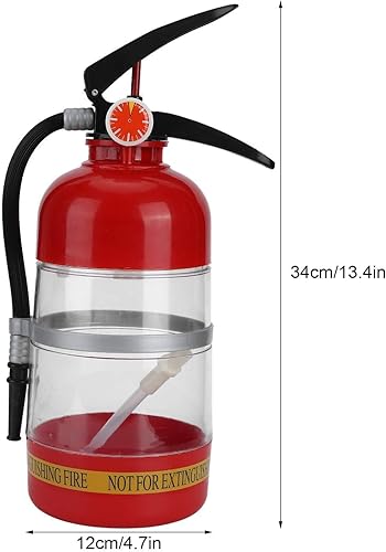 Miniatura 2 de Decantador de whisky de 2 litros, contenedor portátil extintor de incendios, dispensador de cerveza divertido para fiestas en el hogar, barriles,