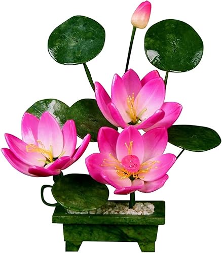 Árbol de bonsái artificial de 9.8 pulgadas, piedra de jade, bonsái en maceta, bonsái en maceta, mesa de oficina en casa, decoración de riqueza,