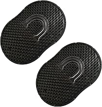 Soft 'N Style 2 Packs Pocket Palm Combs, Shampoo Comb, Massager Hair Brush Comb, Scalp Massager Brush Comb, Wave brush, Palm hair brush (Black)