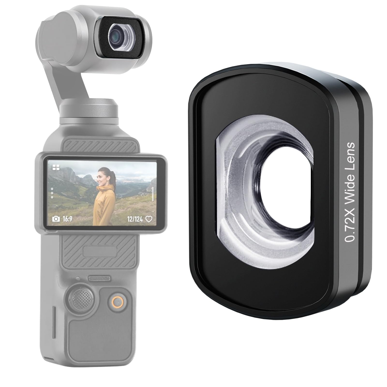 Amazon | ALILUSSO 112°広角レンズ DJI Osmo Pocket 3 Creatorコンボ 