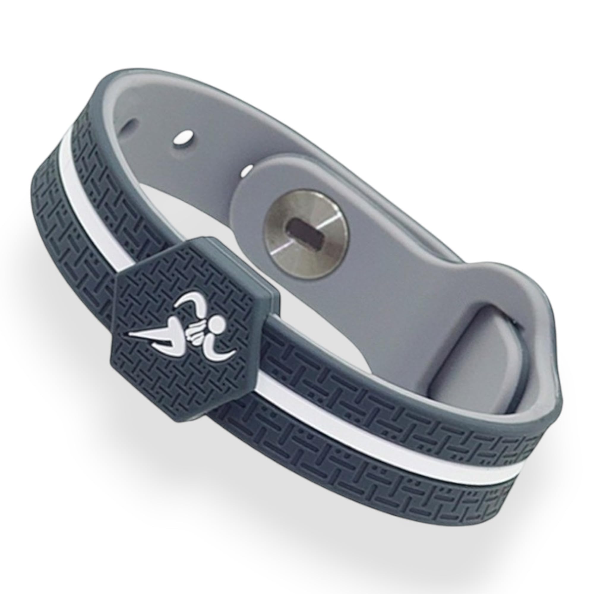 ZISANOPOWER Silikonarmband | mit integrierter Technologie | hypoallergen | Damenarmband & Herrenarmband | Energie Sportband | Stressreduktion | Balance