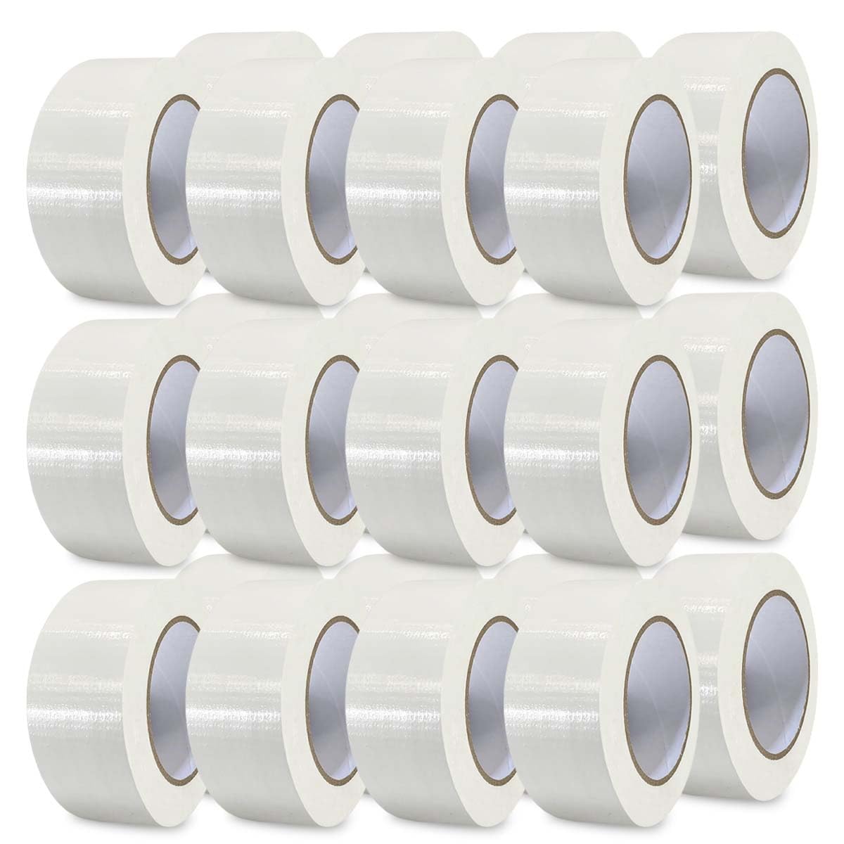 G4GOODS® 24 Rolls of White Duct Tape 50mm x 50m - Heavy Duty Gaffer Tape Waterproof Anti-Tear Strong Adhesive Gaffa Tape for Wrapping Sealing Repairing Gaffer's Tape for Home Office & Industrial Use