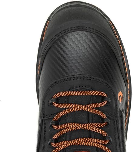 Vista 32 de Wolverine Botas de trabajo impermeables con punta compuesta media de 6 pulgadas Negro/Naranja