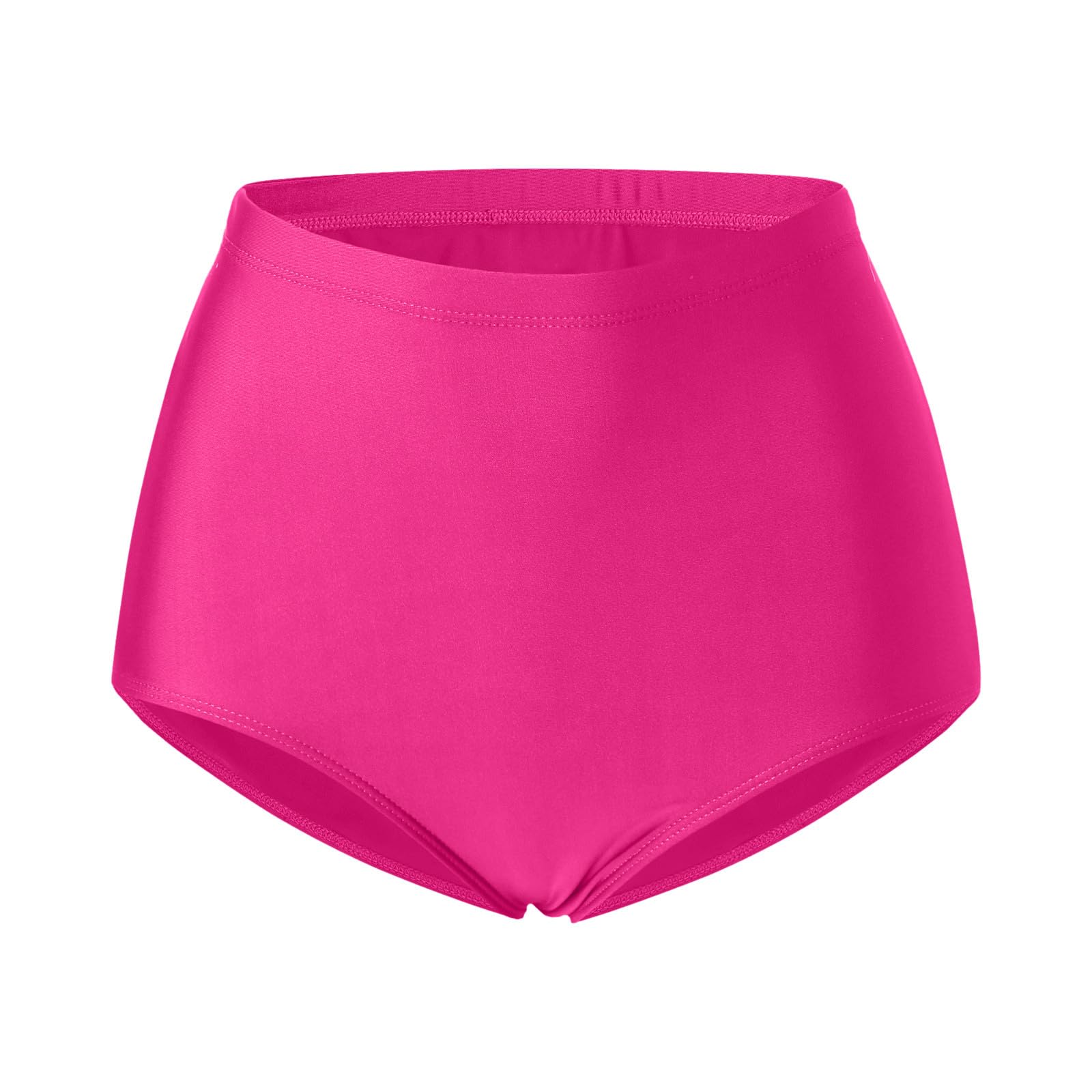Generisch Conjunto de bikini para mujer, traje de baño para mujer, talla grande, parte inferior de bikini, pantalones cortos de playa, pantalones cortos de playa, parte inferior fruncida, traje de