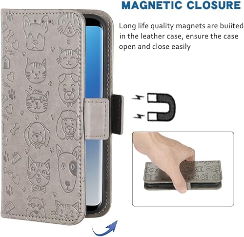 Miniatura 4 de FDCWTSH Compatible con LG Aristo 2 3 PlusRebel 4 LTETribute Empire DynastyZone 4K8 Plus 2018 K8SPhonenix 4Risio 3 Funda tipo cartera con tapa para