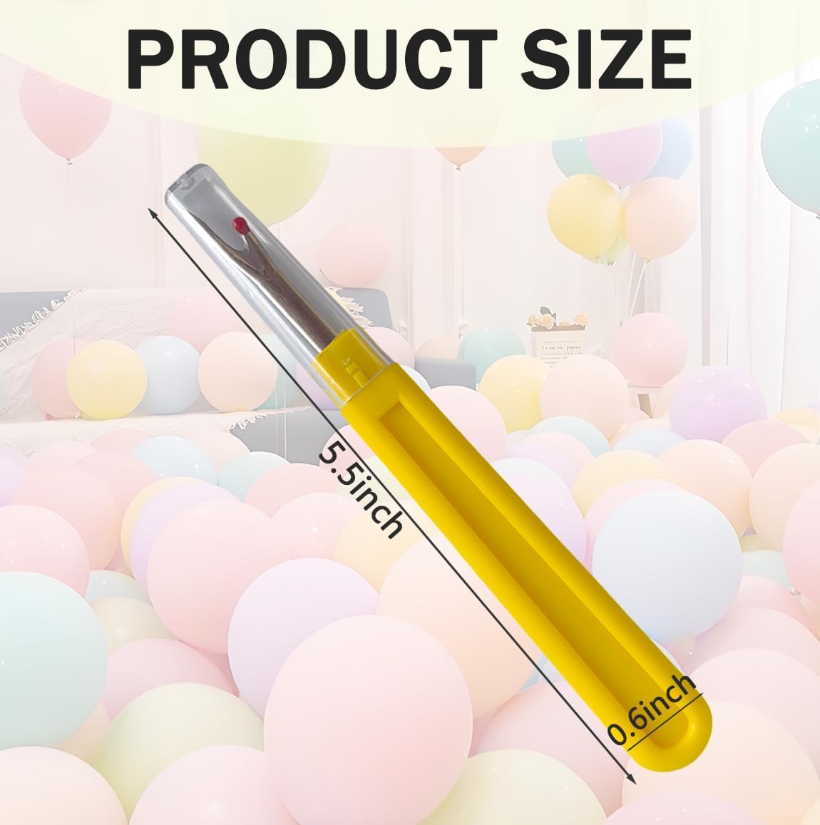 Ajqxh 4PCS Balloon Striker Popper Tool,Decorator Balloon Striker Tool,Party&Celebration Supply Tool Kit,Perfect for Party Cleanup