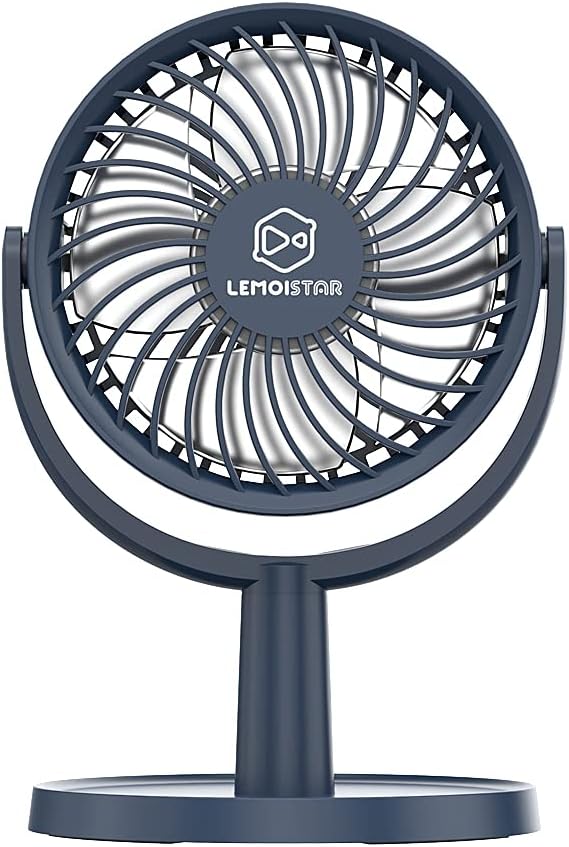 Quietest Desk USB Fan with 4 Settings, Small but Mighty, Portable Mini