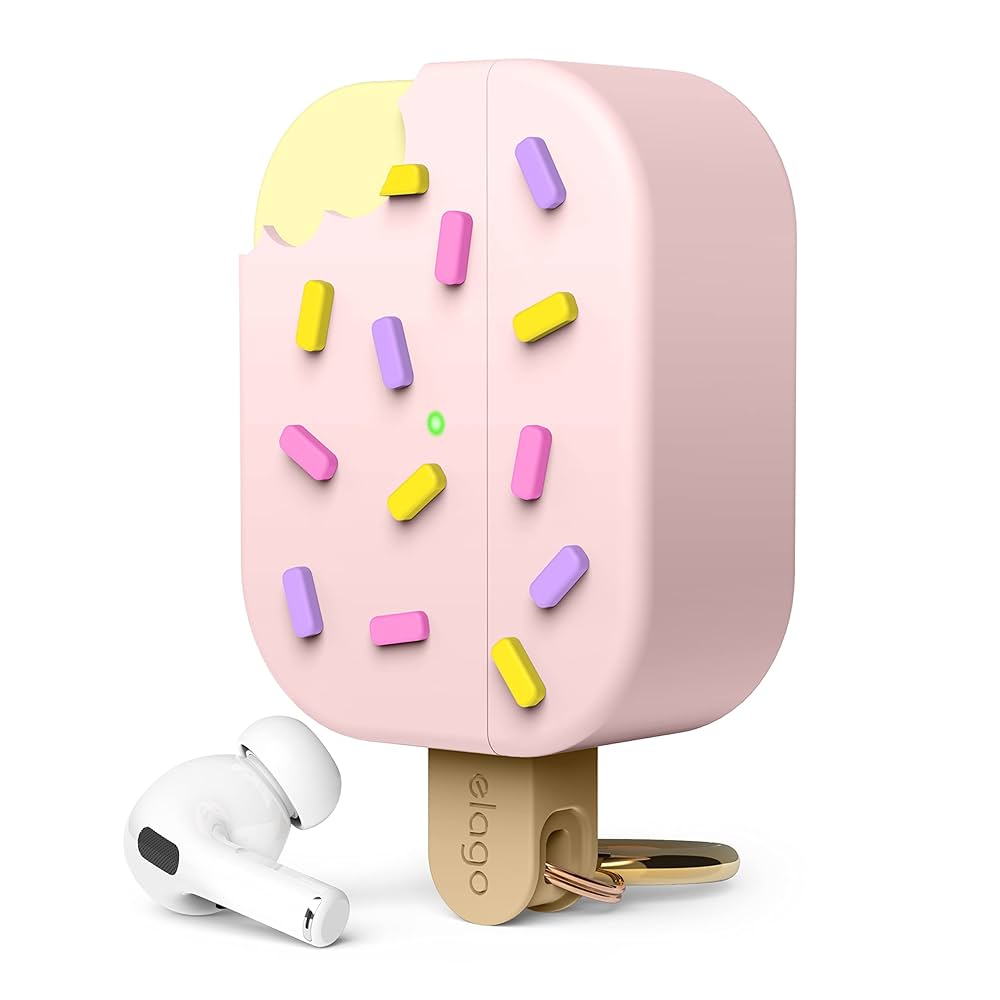 ICECREAM AIR POD SILICON CASE。 Amazon.com: elago Ice Cream Case Compatible with AirPods Pro