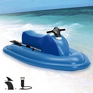 Inflatable Jet Boat w/Optional Scooter,10 Speeds Control, 130Min Runtime, 40M Diving Depth & 3.5H Quick Charge, Anti-Collision Dual-Fin Design (onlyBoat)
