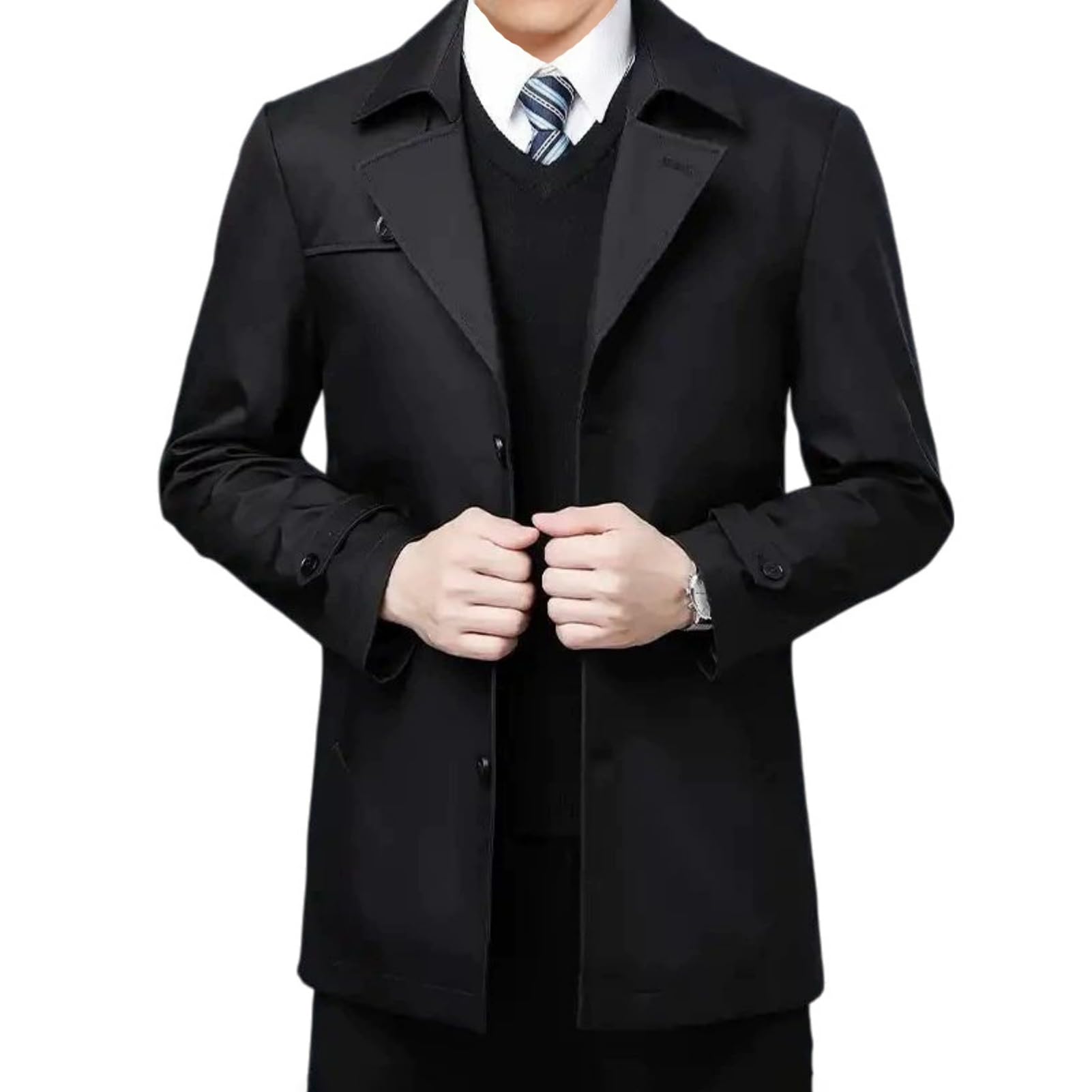Gabardina para hombre solto que soluciona el vestir formal e informal 8