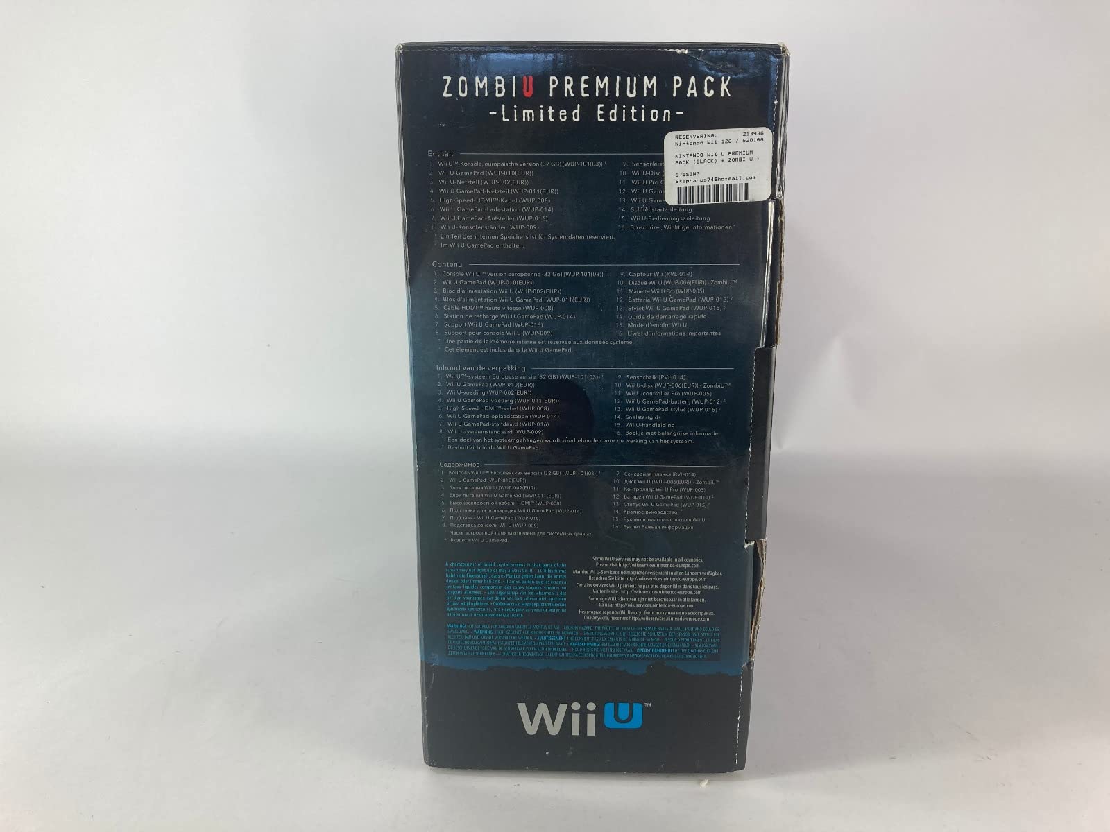 Console Nintendo Wii U 32 Go noire - 'ZombiU' premium pack [Importación Francesa]