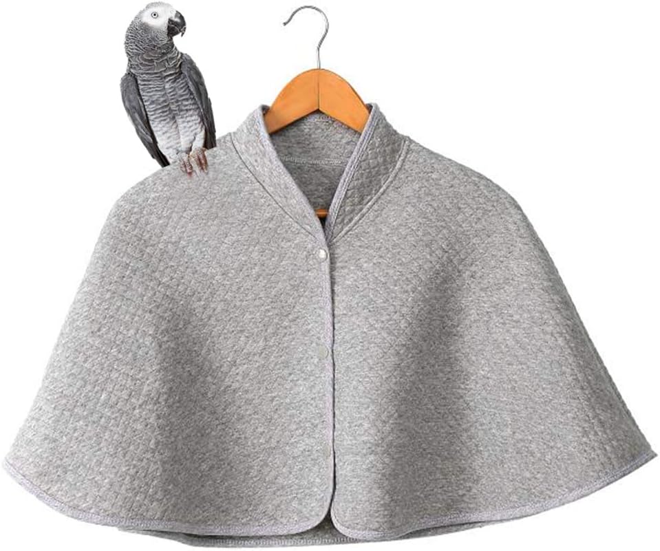 Parrot Anti-scratch Shoulder Protector Cape Prop Cover for Small Medium Large Birds Pet Arm Poop Shawl Guard Diasper Pad for Cockatiels…