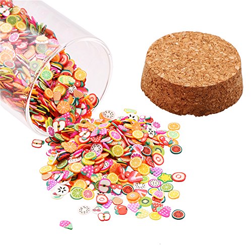 Decora 1/4 Inch 3200 Pieces Mini 3D Fruit Slices For Slime Crafts Nail Art And Face Decoration #TOP5