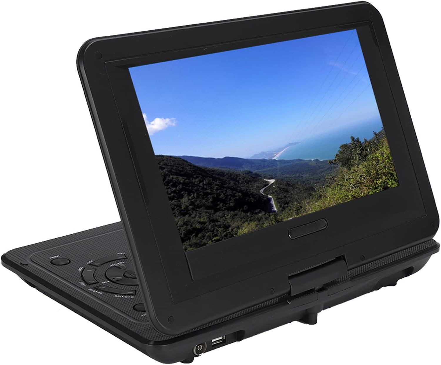13.9 inch Portable DVD Player with 270° Swivel HD Large Screen, Regions, High Volume Stereo Speakers Kids DVD Player, Car DVD Player Support TV Game AV, for Kids and Car (US
