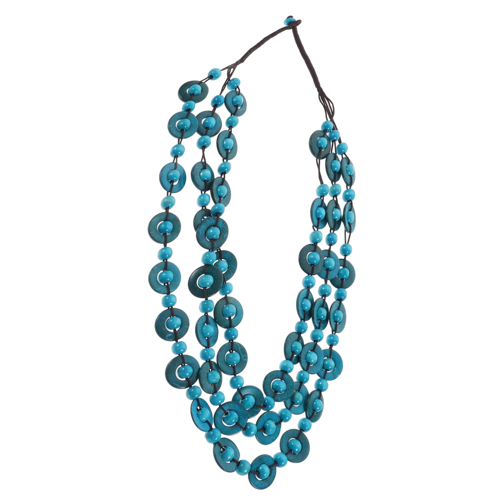 Collier en bois MOCHAMIK chaîne de perles pour femmes - 4