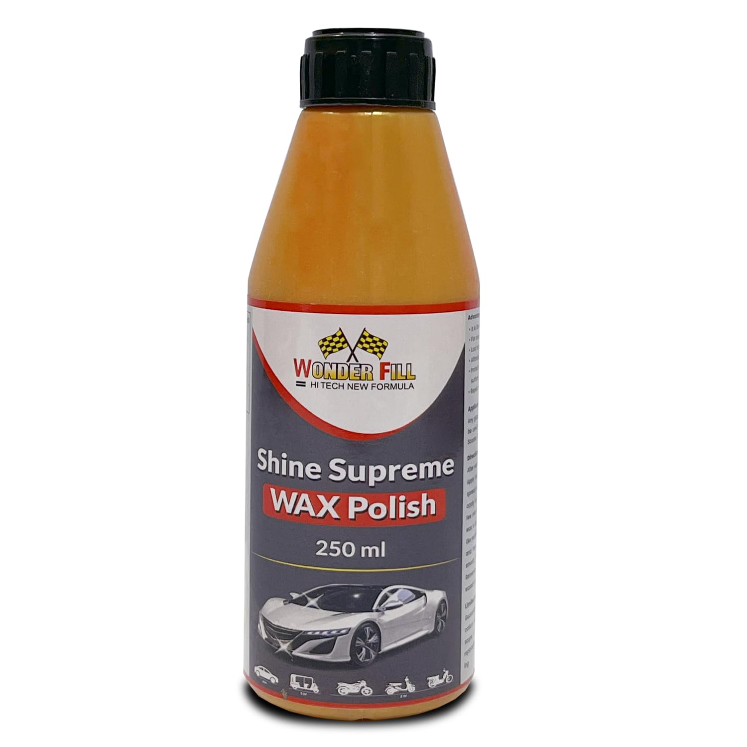 WONDER FILLHI TECH Exterior Bike and Car Body Polish - 250ml | Polish for Car & Bike Exterior Body | Cleans, Shines, Protects, Restores & Smoothens the surface of Vehicles