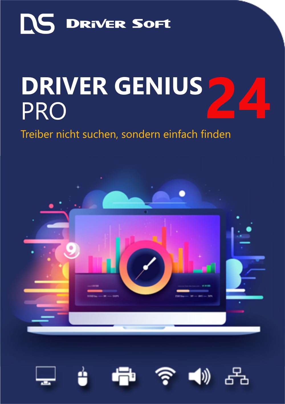 Driver Genius 24 - Treiber nicht suchen, sondern einfach finden! | PRO | 3 Gerät | 1 Benutzer | 1 Jahr | PC Aktivierungscode per Email