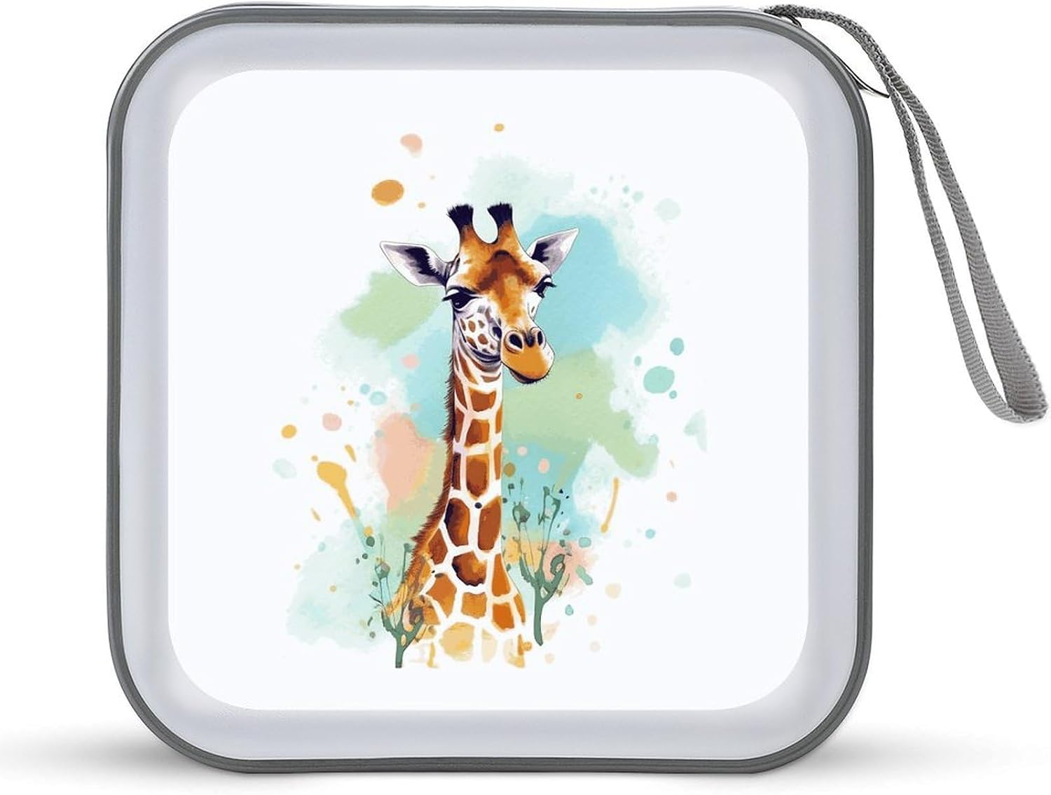 Giraffe Art Illustration CD Case CD Storage Box DVD Sleeves