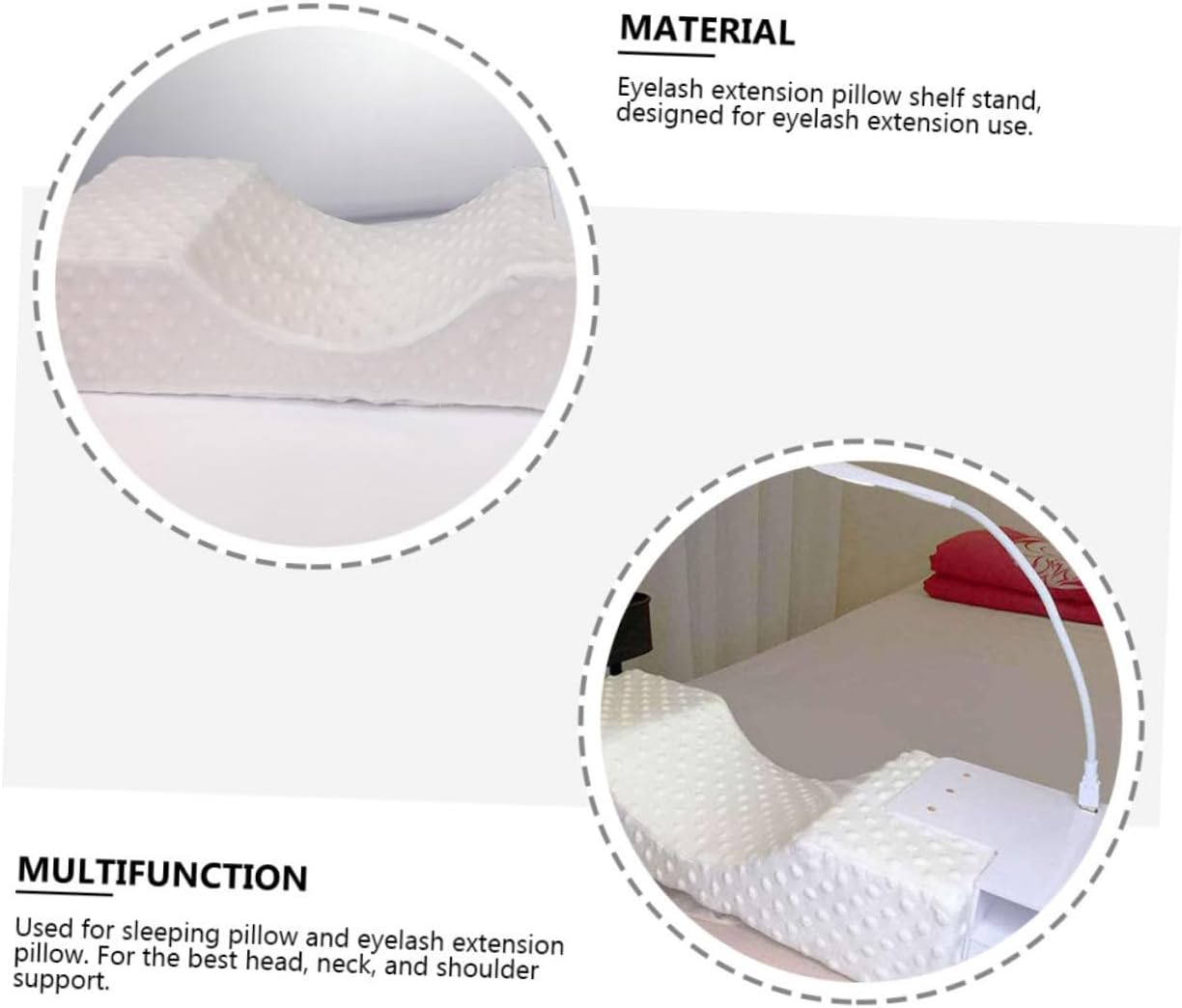 Cabilock Salon Pillow u Shape Curve Pillow for Lash Extension Neck for Neck Support