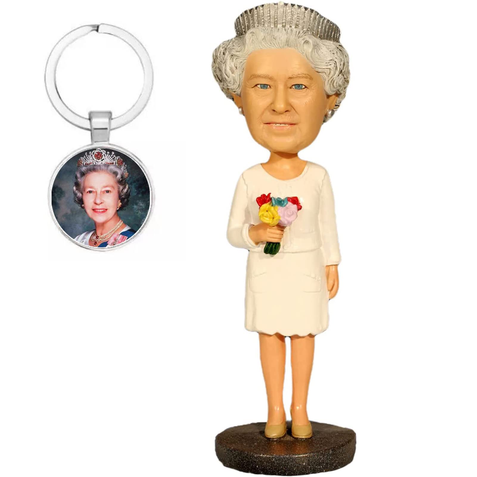 Buy CHAZA Queen Elizabeth Bobblehead With Keychain Queen Elizabeth Doll