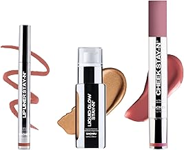 Sacheu Glow Baby Glow Bundle — High Pigment, Buildable, Long Lasting Luminous Glow in a Lightweight, Dewy Finish — Includes Lip Liner, Cheek, & Liquid Glow STAY-N