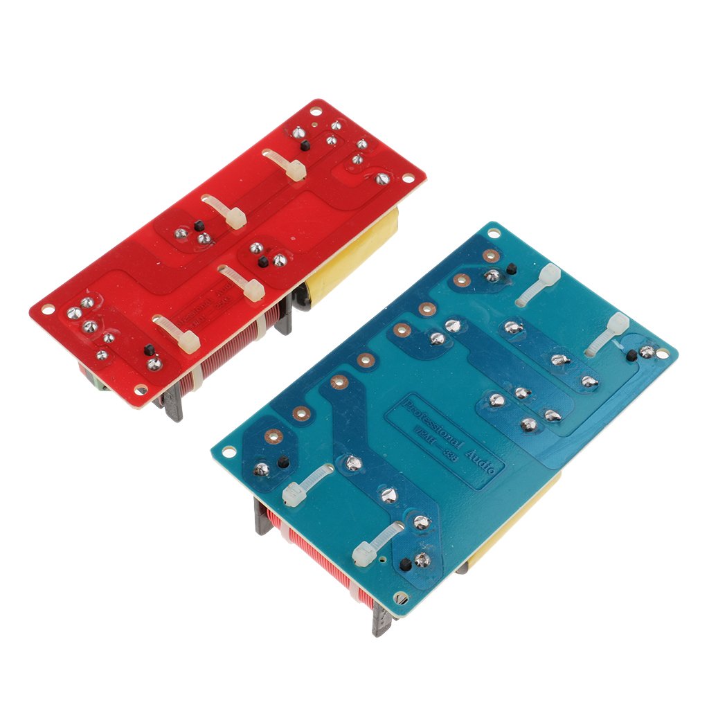 Baoblaze 2 Piezas Divisor de Frecuencia de Audio Filtros de 3 Vías para Altavoz Agudos/Graves