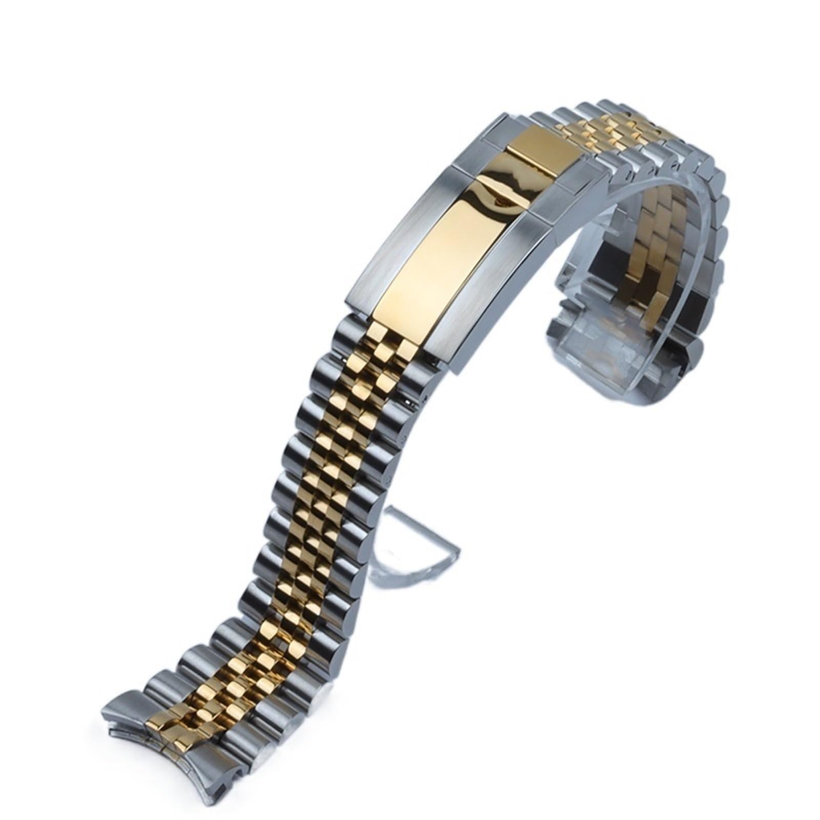 Bracelets de montre en acier inoxydable, argent, or, 20mm, remplacement pour Bracelet Rolex pour DATEJUST, Bracelet sous-marin