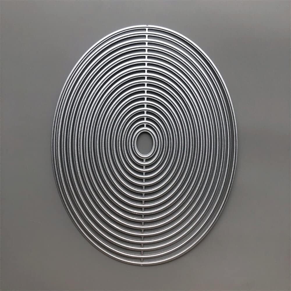 New 2025 Oval Border Metal Cutting Dies - Embossing Stencils for Card Making & Scrapbooking