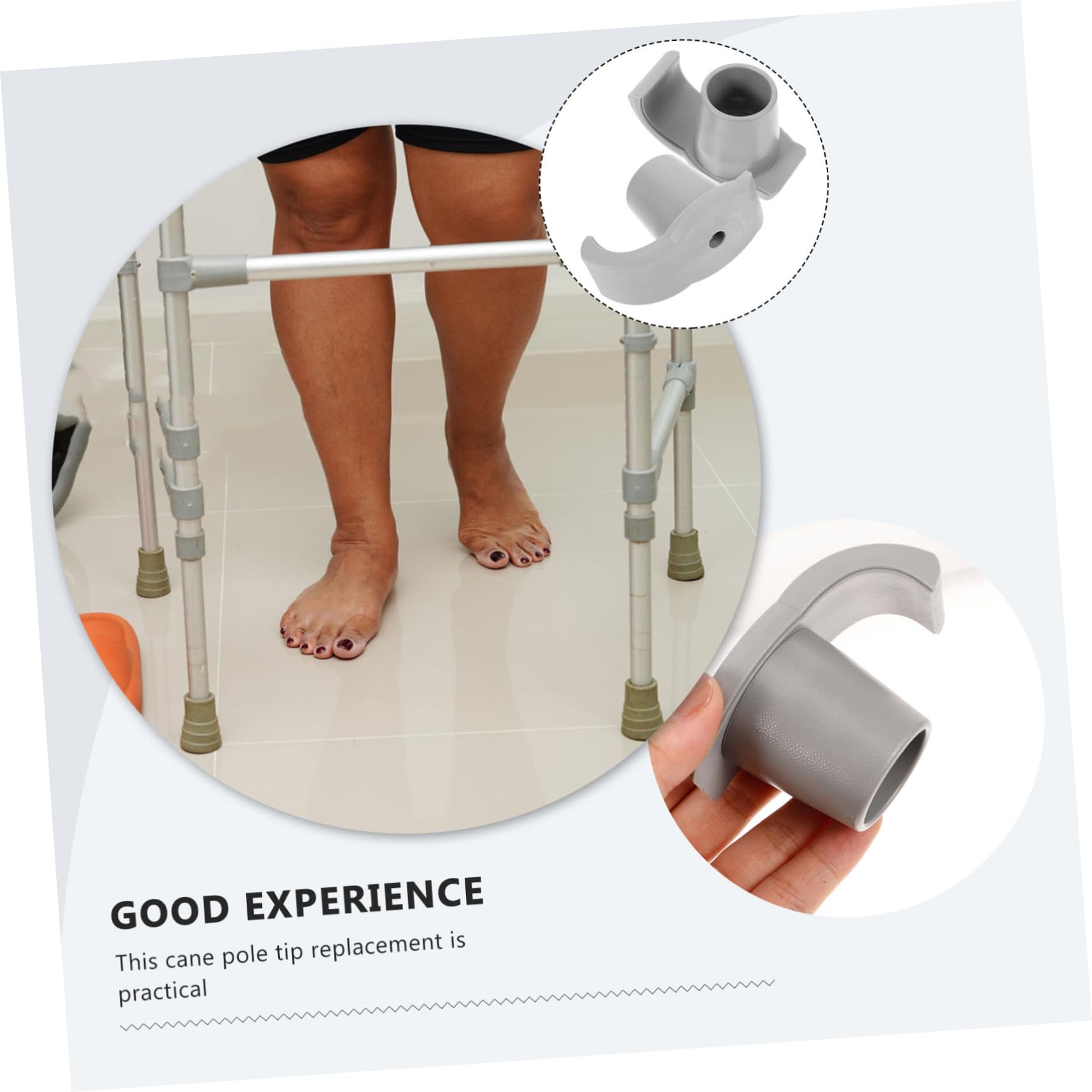 BESTYASH Accesorio Para Muletas Almohadillas Para Caminar Accesorios Para Andadores Tapas Para Patas De Andador Almohadillas De Repuesto Para Muletas Puntas Para 2 piezas x 4