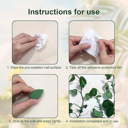 Miniatura 6 de Clips de pared para escalada de plantas con 100 calcomanías adhesivas acrílicas, clips de soporte para plantas, clips de soporte para plantas,