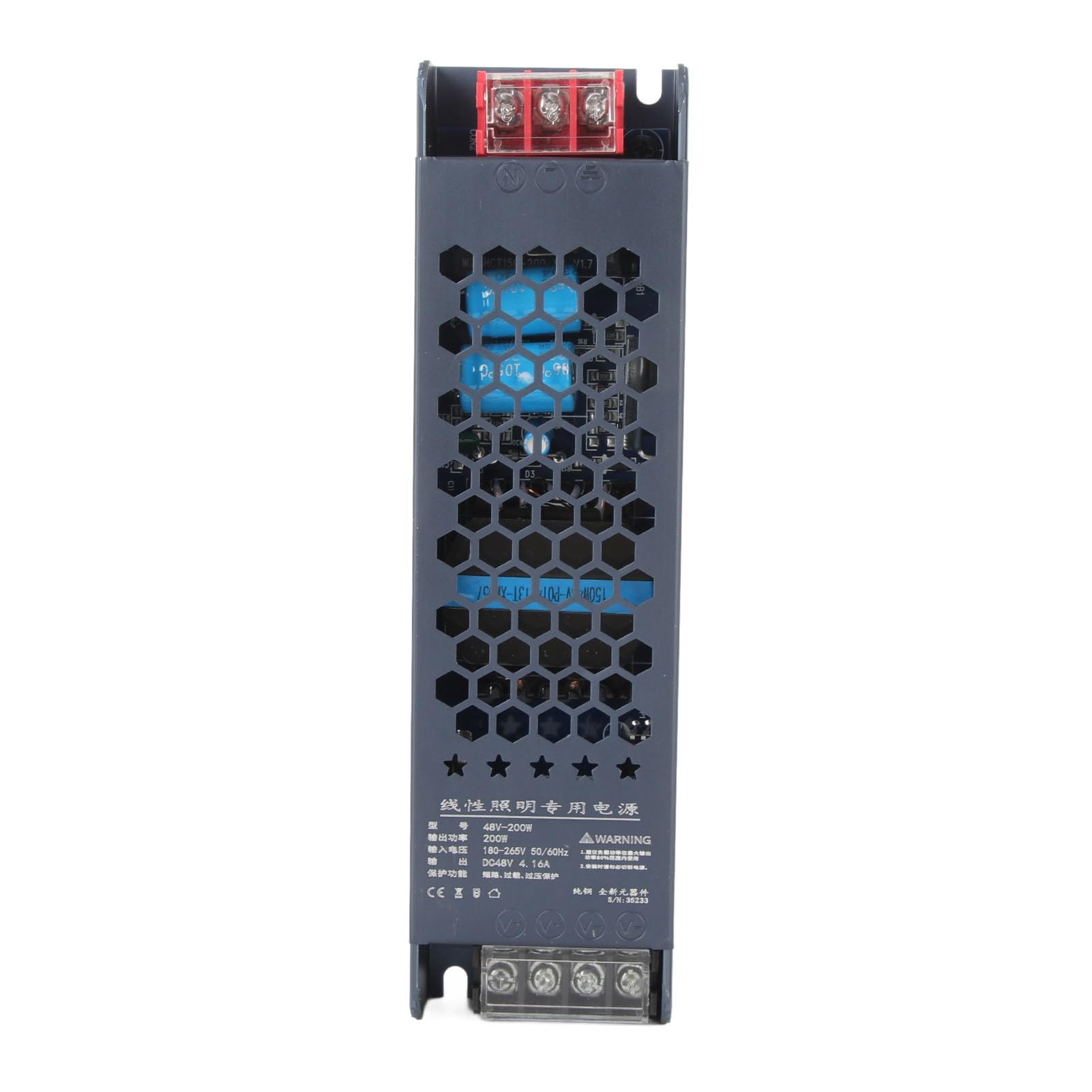 Blackull Power Powerply 48V Powerply LEDing Powerply Driver, 48V AC180-250V, Transformateur T, LED Powerply avec Conception de Bande (200W)