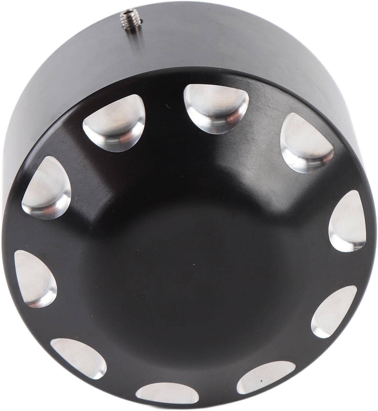 Black Aluminum Wheel Axis Nut Cover Compatible with Polaris Slingshot 2015-2024, Protects Lug Nuts from Dirt & Debris, Direct Fit with Stainless Steel Screws