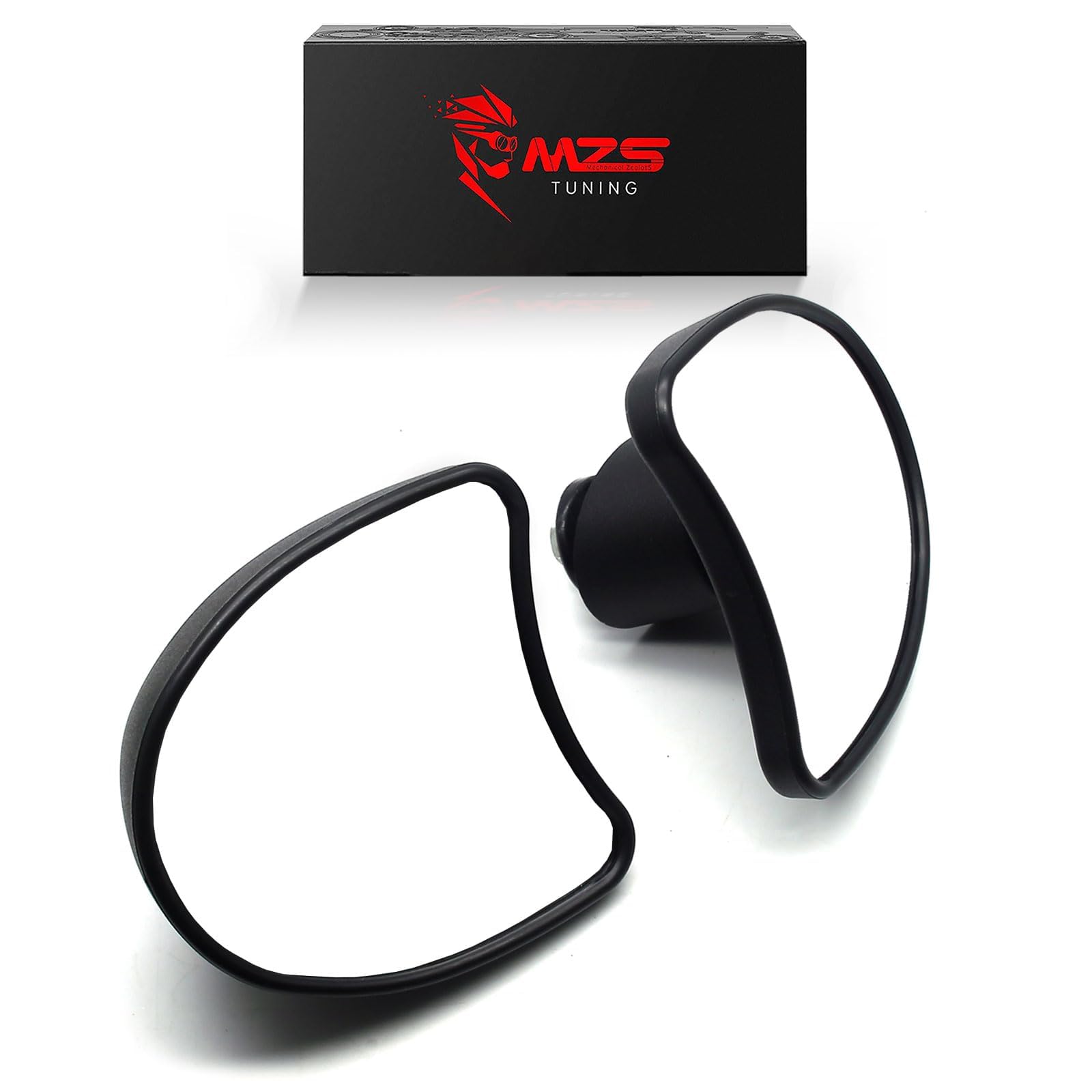 MZS Motorcycle Fairing Mount Mirrors, 10mm Touring Inner Rear View Fairing Mirror Compatible with Electra Glide 2014-2024 / Street Glide 2014-2023 /