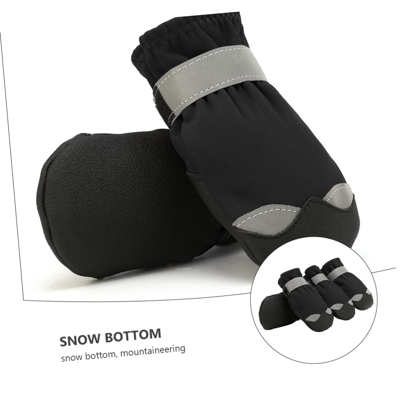 PRETYZOOM 3 Sets Welpen Schnee Stiefel Reflektierende Streifen Hund Outdoor Schuhe Für Sicher