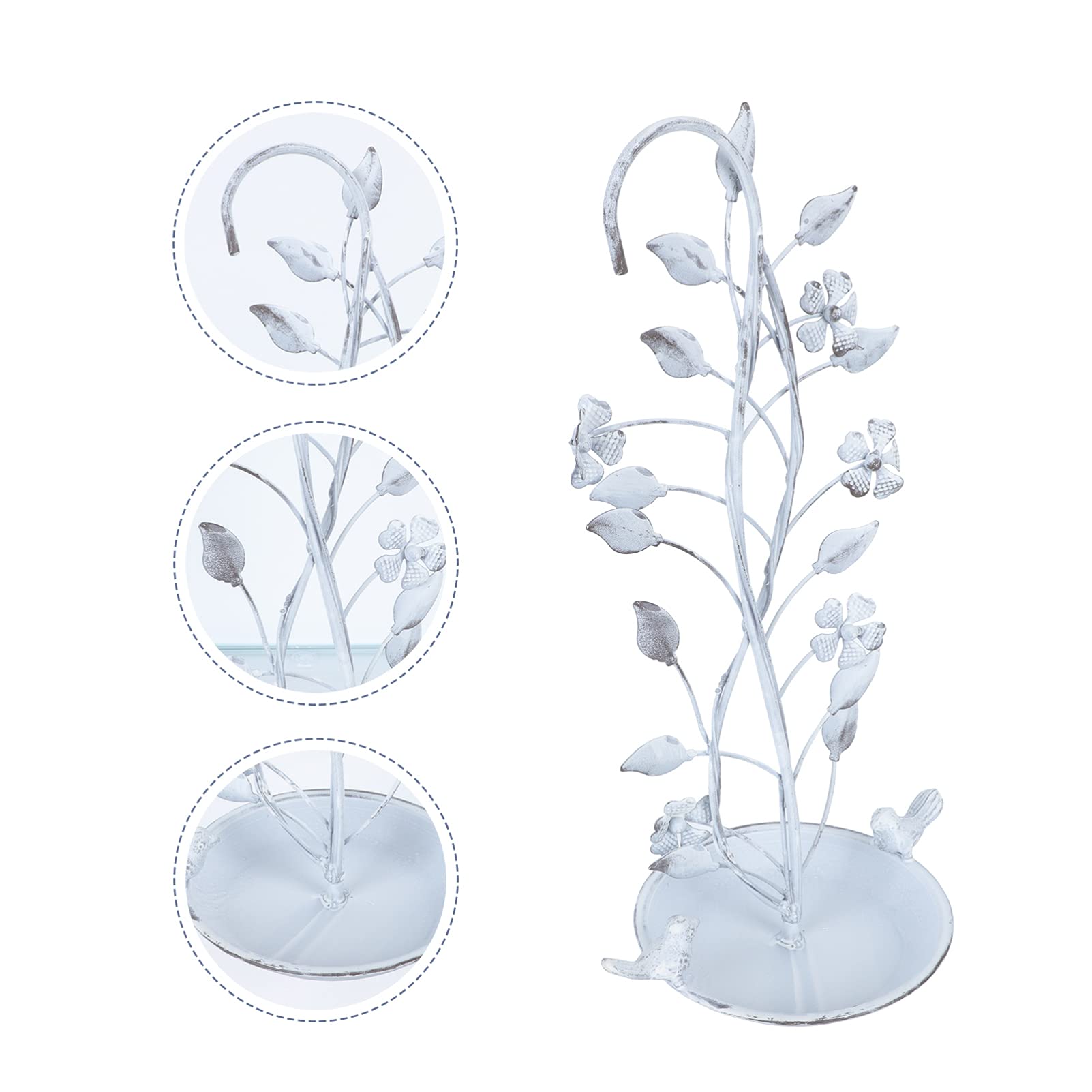 Toddmomy 1pezzi Mangiatoia per Uccelli da Giardino in Ferro Contenitore per Cibo per Uccelli dal Design Retrò Decorazione da Appendere per Parco