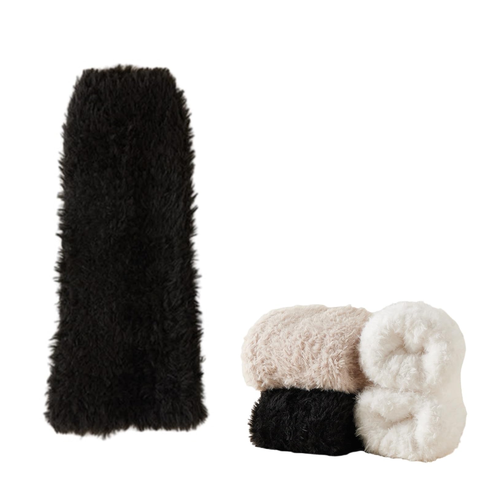 Jambières en peluche pour femmes à texture épaisse, lot de 50 paires de sur-bottes