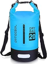 Waterproof Bag 5L/10L/20L/30L Waterproof Dry Bag Backpack with Double Shoulder Strap for Swimming Kayak Boating Fishing Cycling Travel Beach