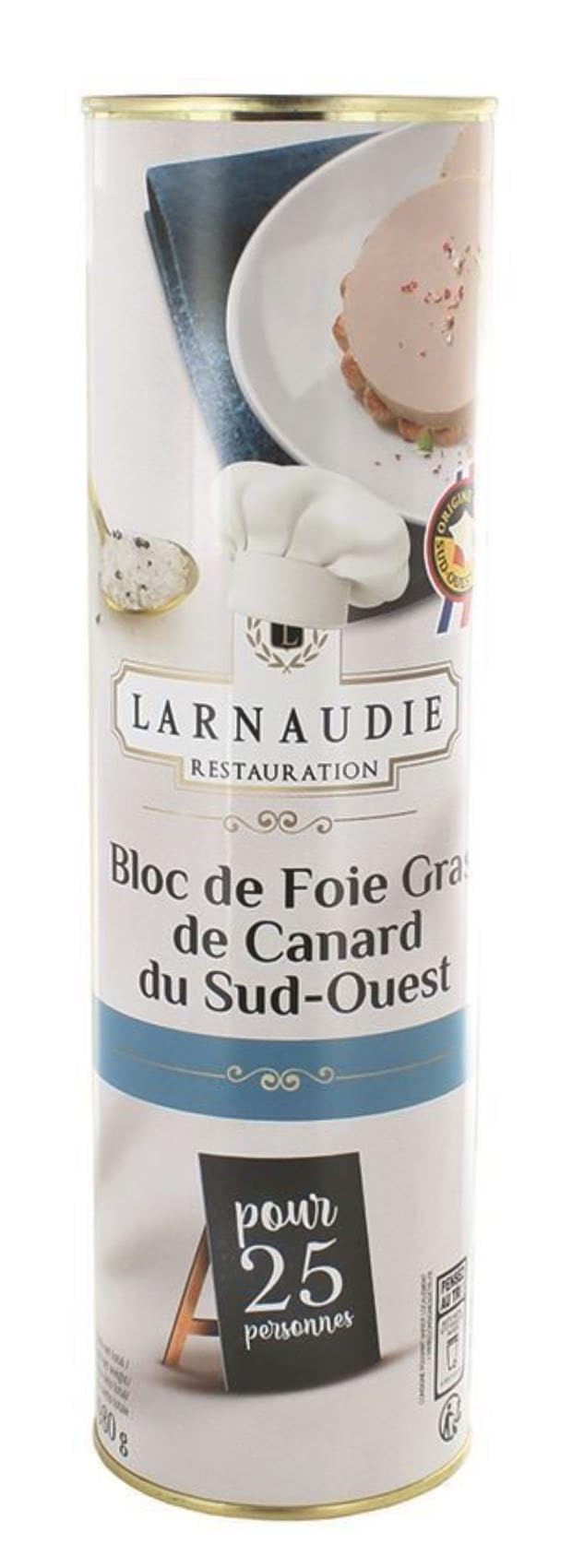 Bloc de Foie Gras de Canard IGP du Sud Ouest 980g/Boite - Offres de 1, 2 et 3 Boites - Livraison Gratuite France (1)